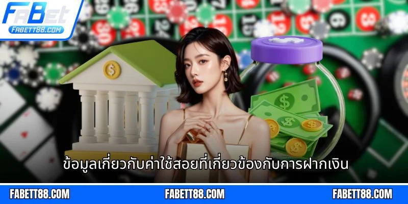 ข้อมูลเกี่ยวกับค่าใช้สอยที่เกี่ยวข้องกับการฝากเงิน