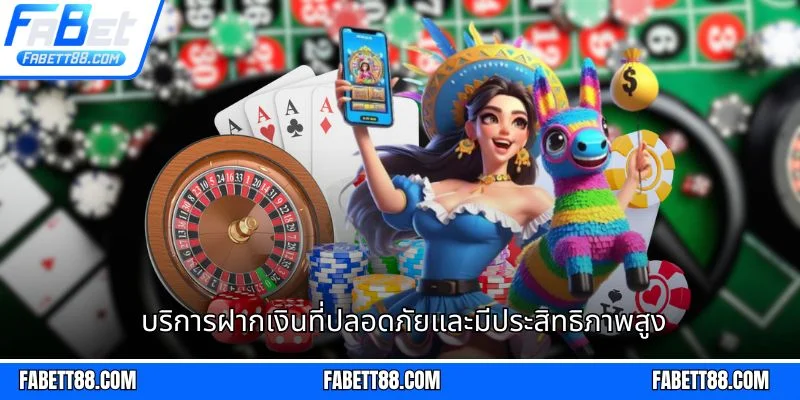 บริการฝากเงินที่ปลอดภัยและมีประสิทธิภาพสูง